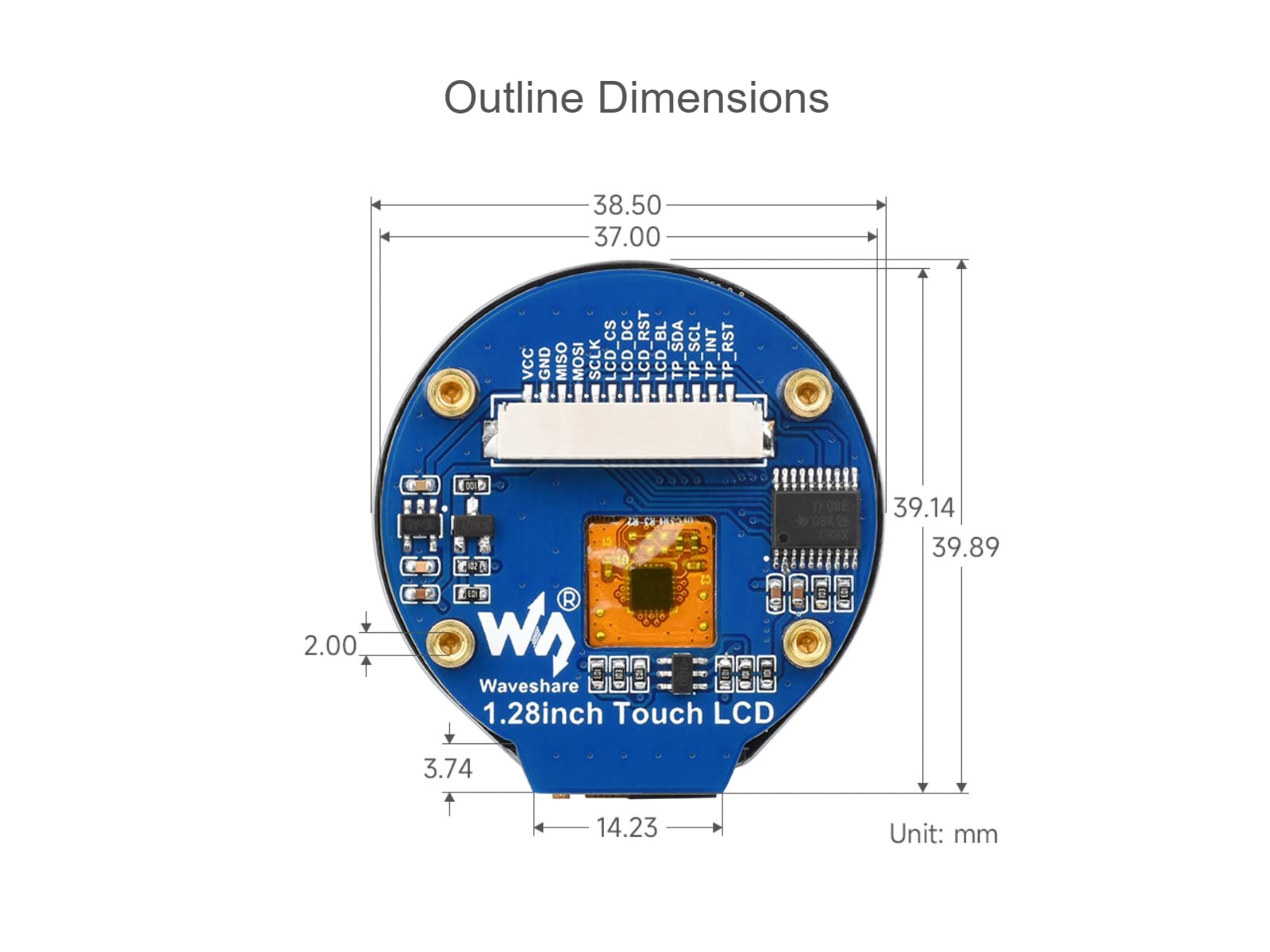waveshare-1-28-zoll-rundes-touch-lcd-display-modul-240x240-ips-spi-i2c-f-r-raspb image 7