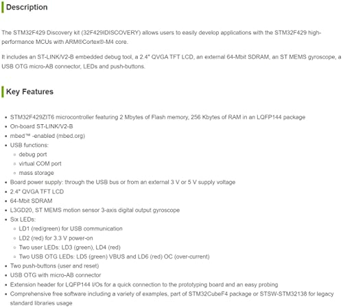 waveshare-stm32-board-32f429idiscovery-mit-stm32f429zi-mcu-2-4-tft-und-st-link-v image 8