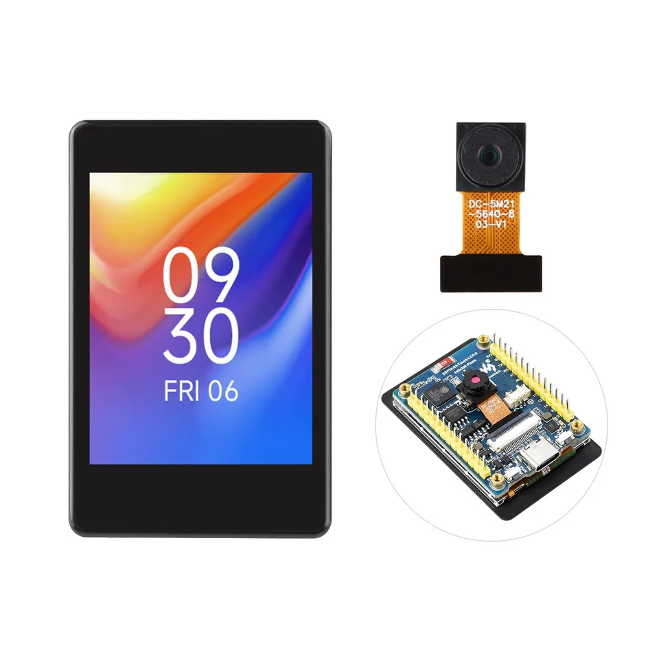 waveshare-esp32-s3-2-zoll-touch-display-entwicklungsboard-240x320-ips-5mp-kamera image 1