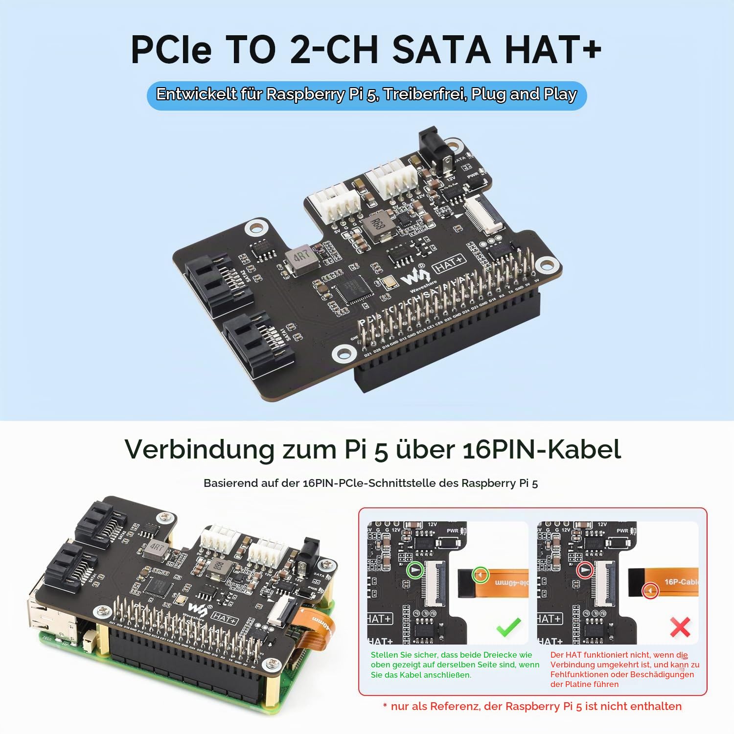 waveshare-pcie-zu-2-kanal-sata-adapter-f-r-raspberry-pi-5-hat-standard-treiberfr image 3
