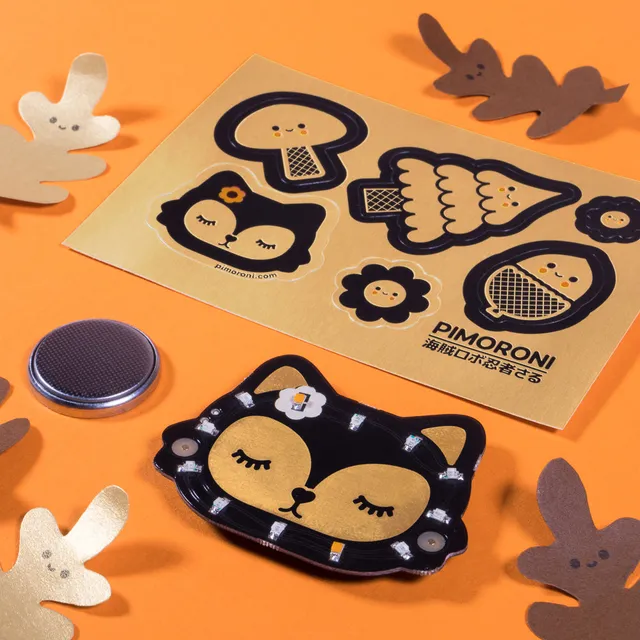 pimoroni-bearables-fox-led-badge-led-anstecker image 1