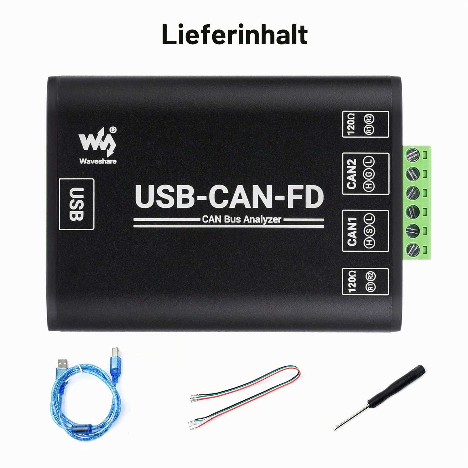 waveshare-industrial-grade-can-can-fd-bus-datenanalysator-usb-zu-can-fd-adapter- image 2