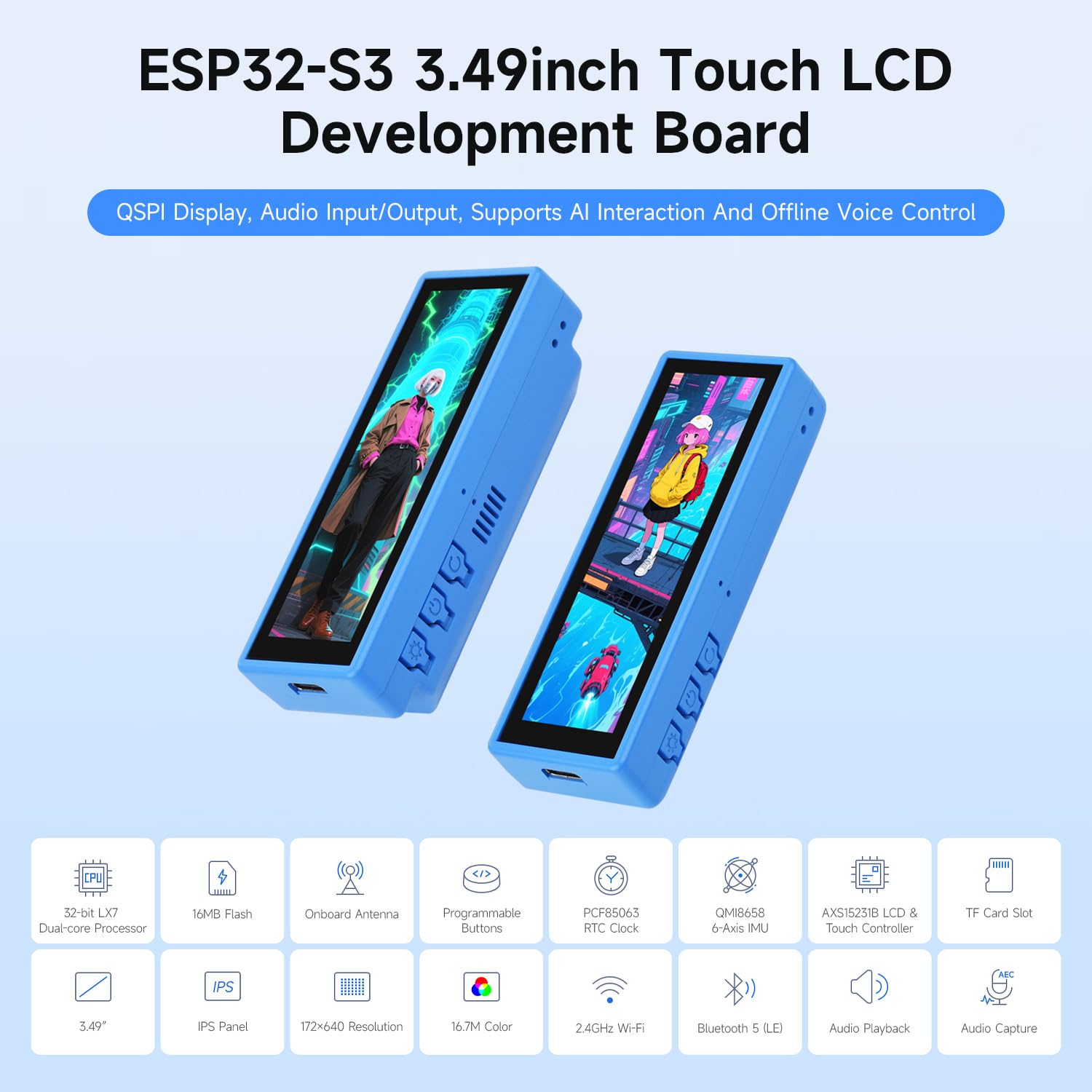 waveshare-esp32-s3-touch-lcd-3-49b-entwicklungsboard-mit-3-49-zoll-ips-touch-und image 3