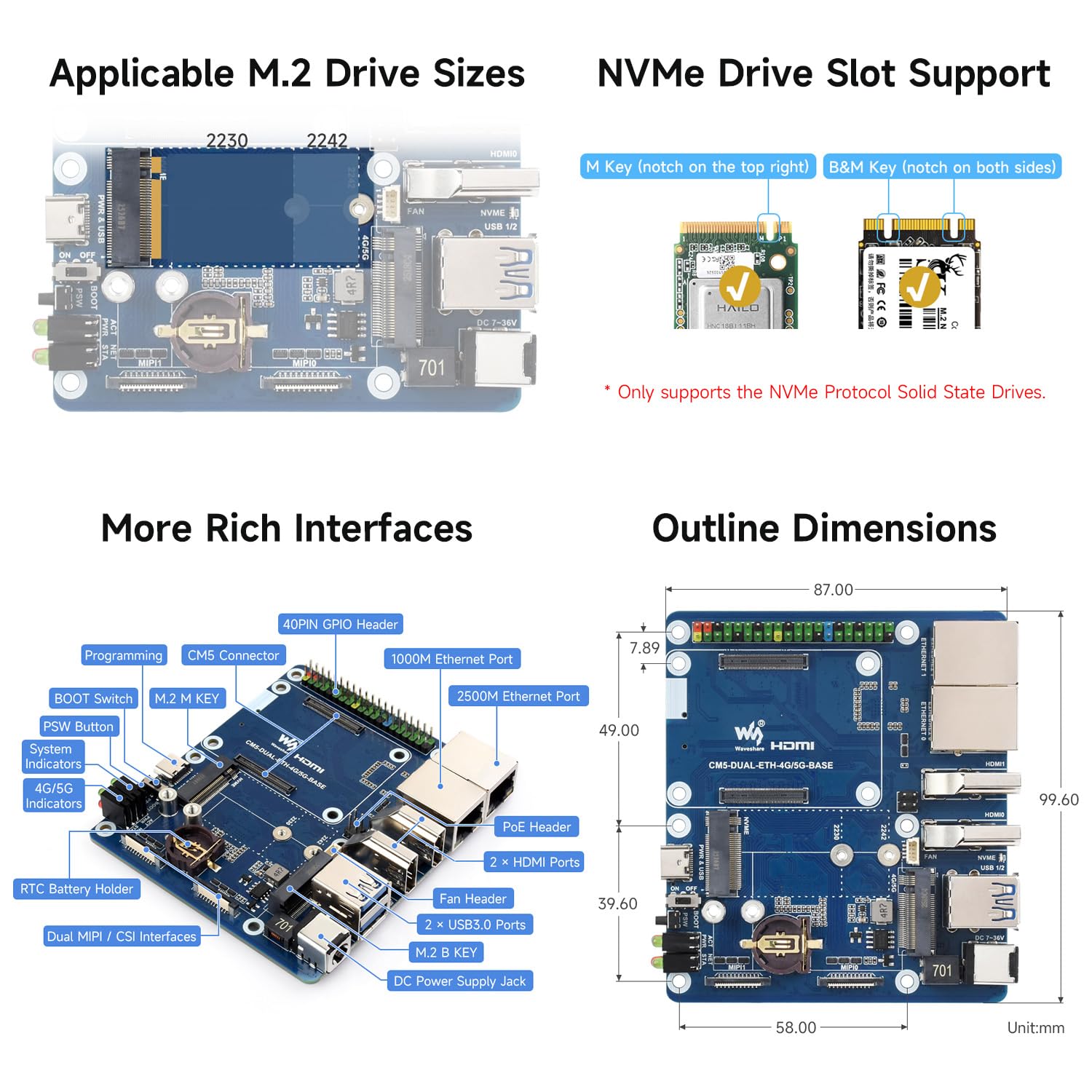waveshare-dual-ethernet-base-board-f-r-raspberry-pi-cm5-mit-2-5g-lan-und-4k-hdmi image 6