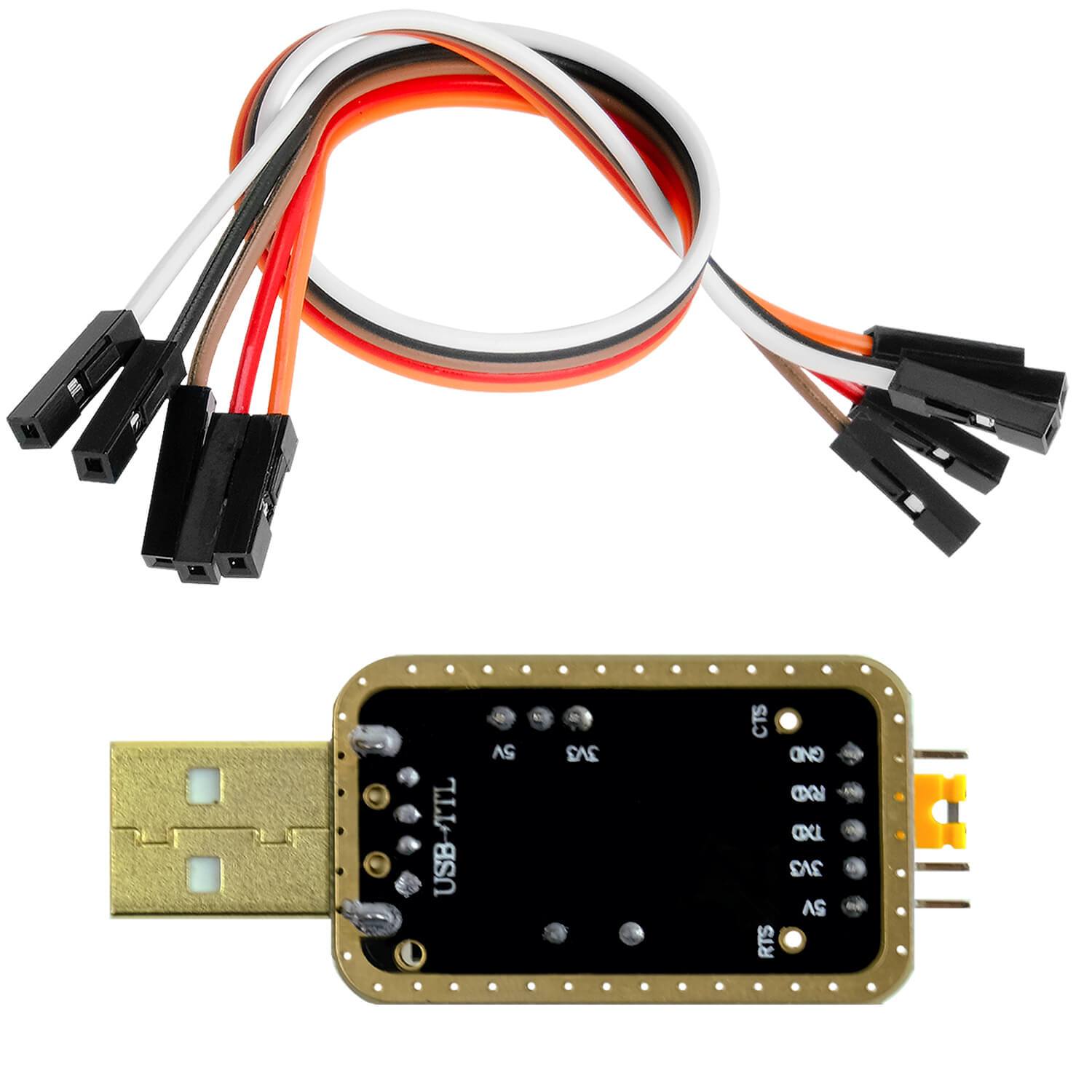 az-delivery-uart-ttl-usb-adapter-mit-ch340g-f-r-3-3v-und-5v-inkl-jumperkabel image 3