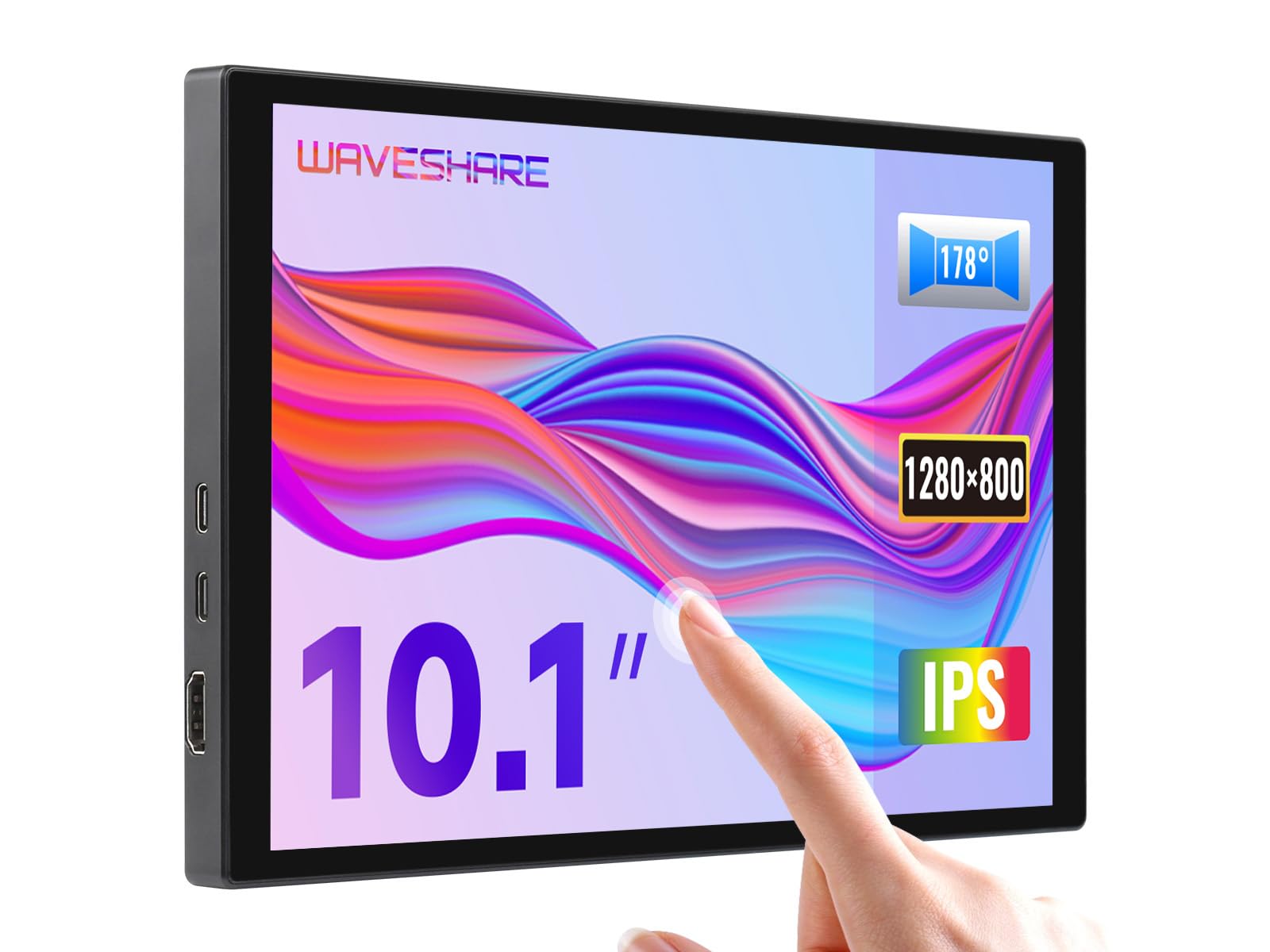waveshare-10-1-zoll-kapazitiver-touch-display-1280x800-hdmi-type-c-monitor-mit-a image 1