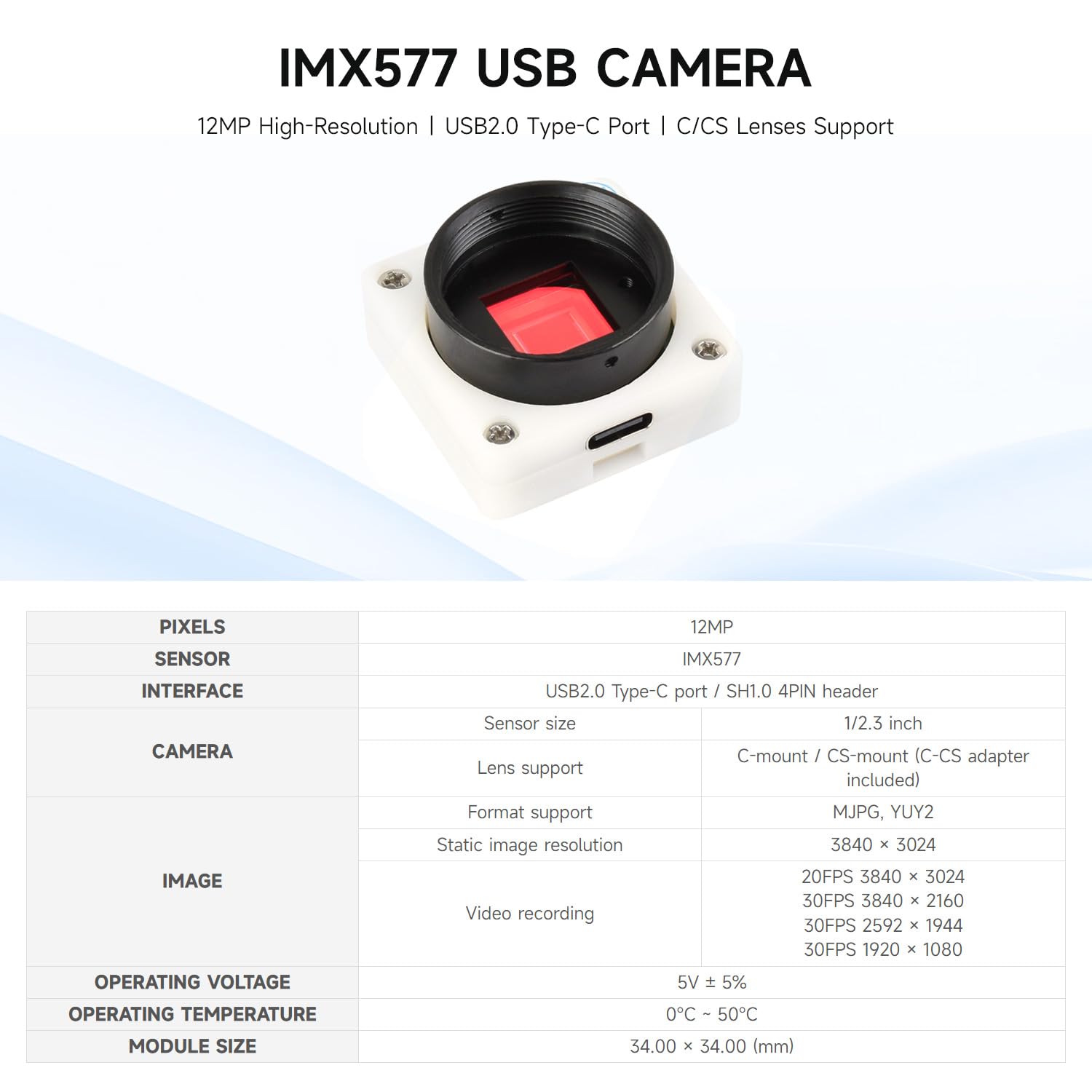 waveshare-imx577-12mp-usb-camera-b-3840x3024-mit-c-cs-objektivanschluss image 3