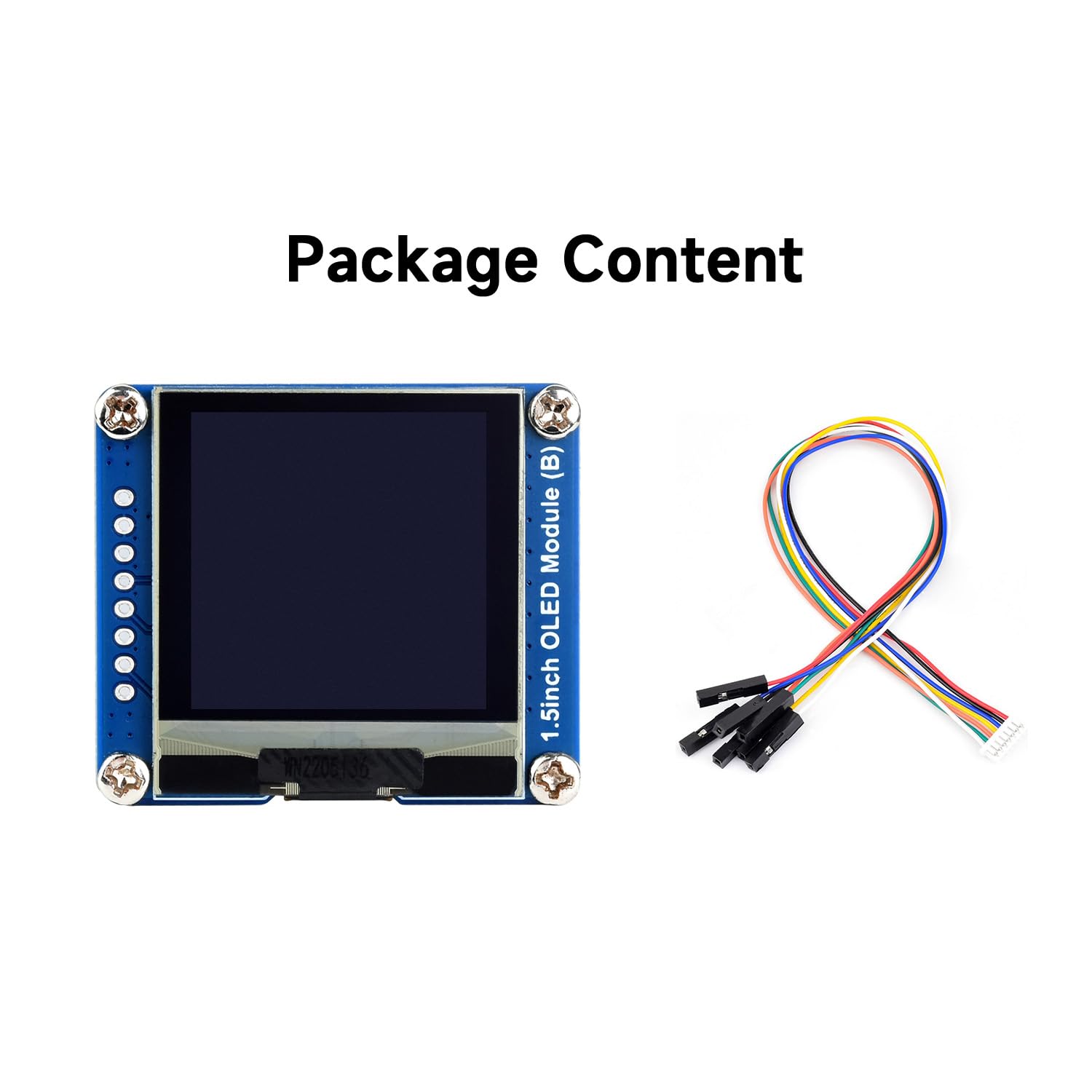 waveshare-1-5-zoll-oled-display-modul-128x128-spi-i2c-schwarz-wei image 2