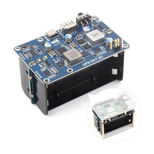 waveshare-ups-hat-e-f-r-raspberry-pi-5-4b-3b-5v-6a-pogo-pin image 8