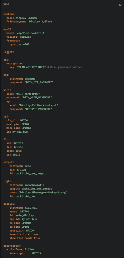 Perfekt für Home Assistant Panel
