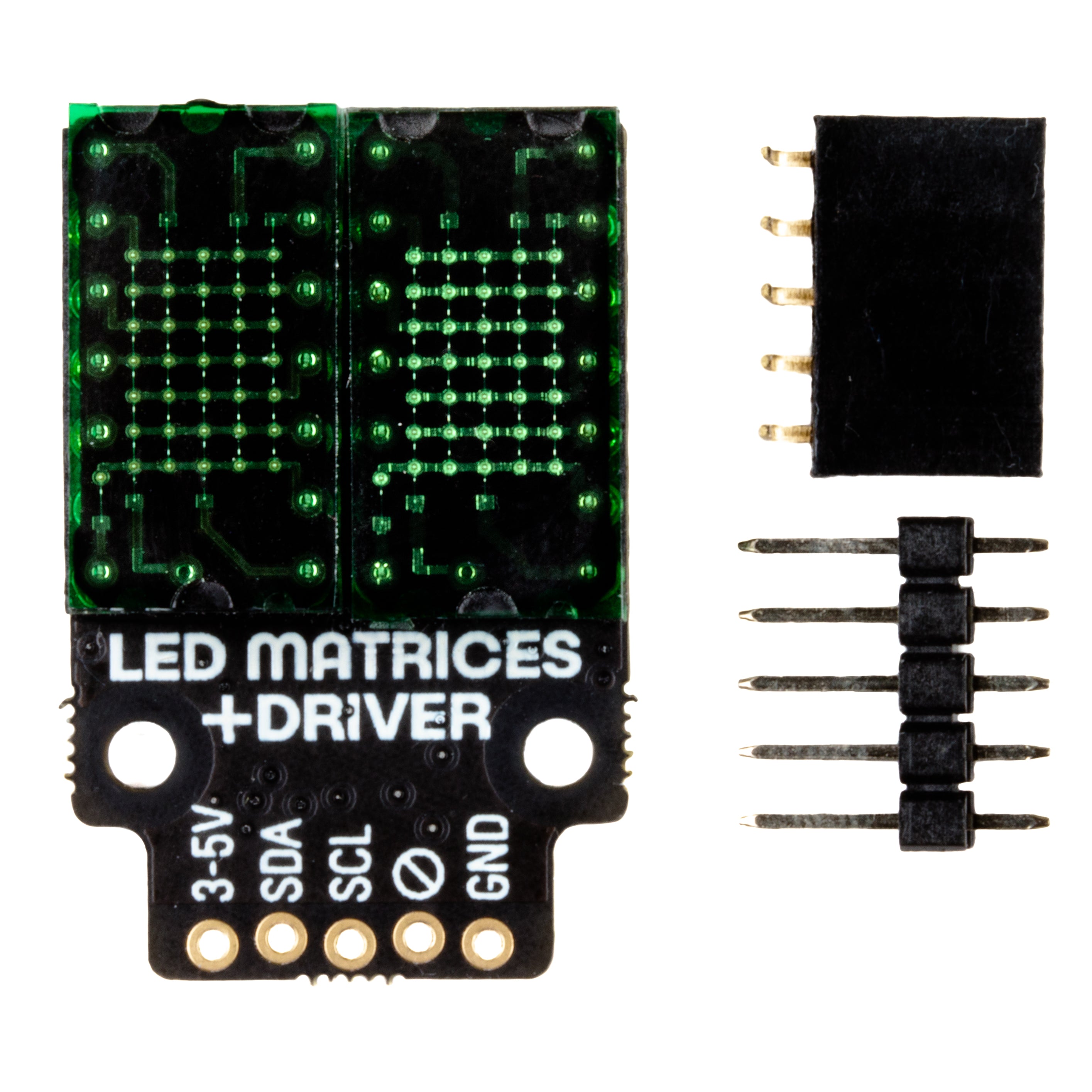 pimoroni-led-dot-matrix-breakout-2x-5x7-ltp305-gr-n-rot-i2c image 3