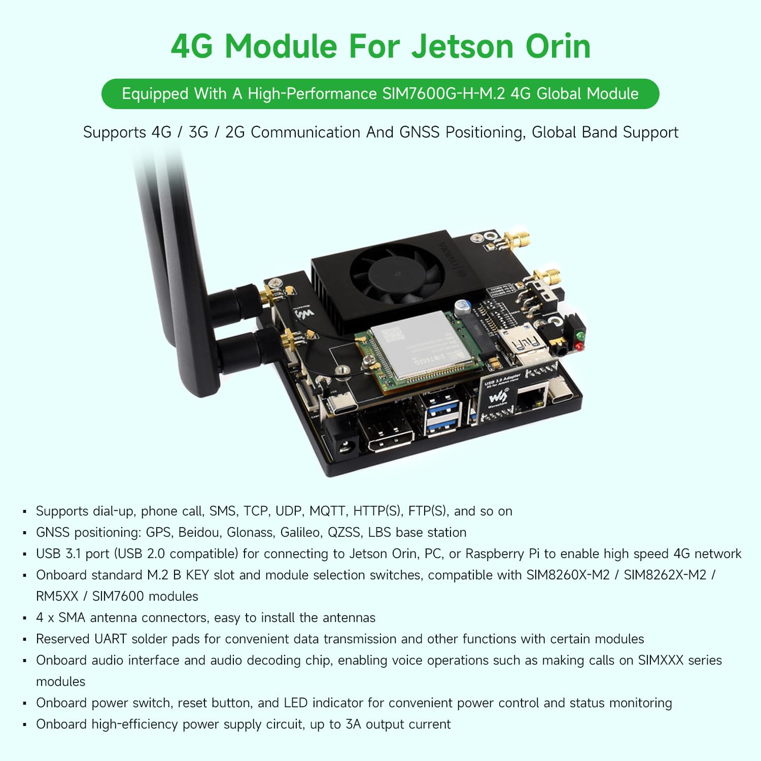 waveshare-sim7600g-h-m-2-4g-erweiterungsboard-f-r-jetson-orin-global image 3