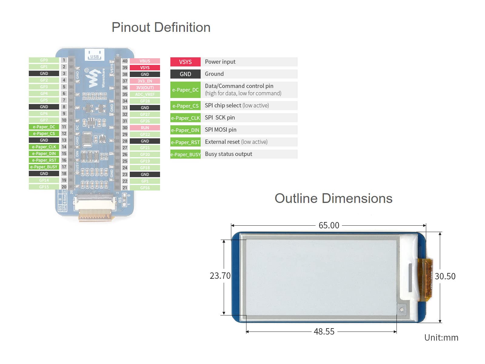 waveshare-2-13-zoll-e-paper-e-ink-display-modul-f-r-raspberry-pi-pico-250x122-sp image 8