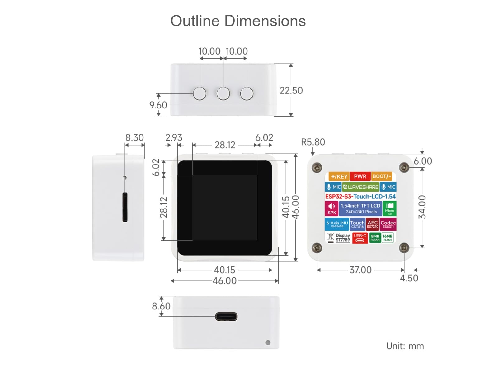waveshare-esp32-s3-1-54inch-touch-lcd-display-entwicklungsboard-240x240-ips-touc image 7
