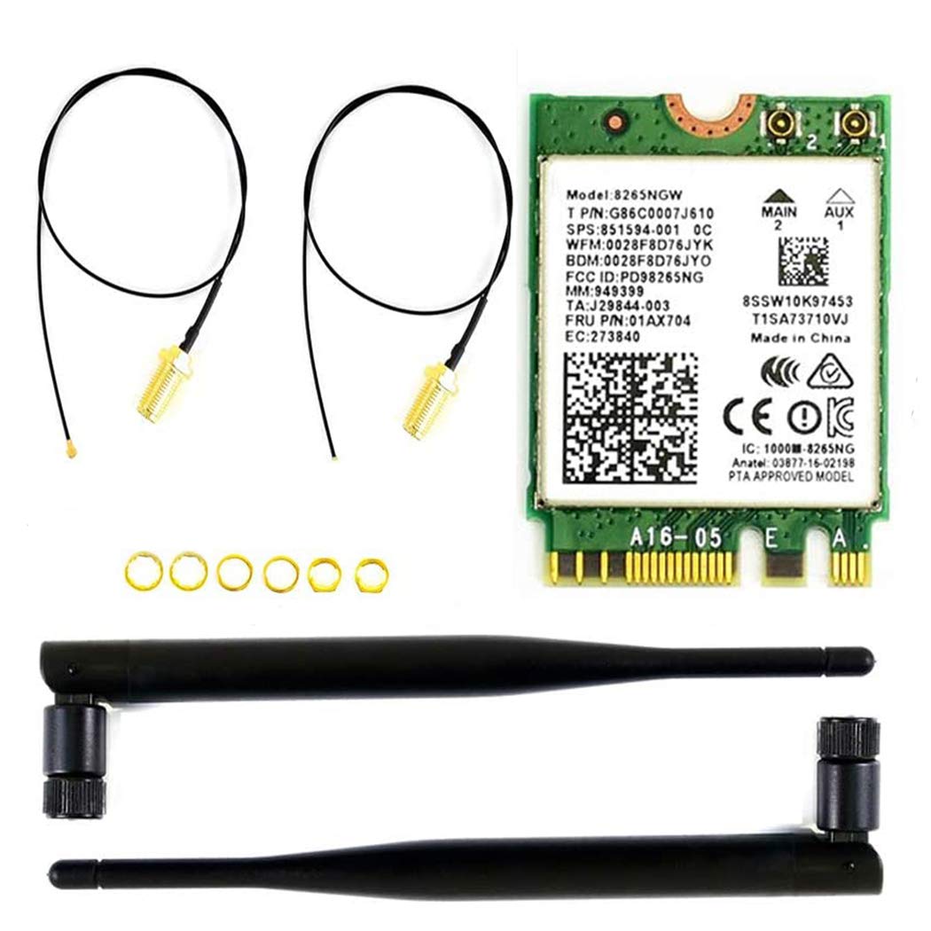 waveshare-ac8265-wireless-nic-f-r-jetson-nano-2-4g-5g-dualband-wlan-m-2-modul image 1