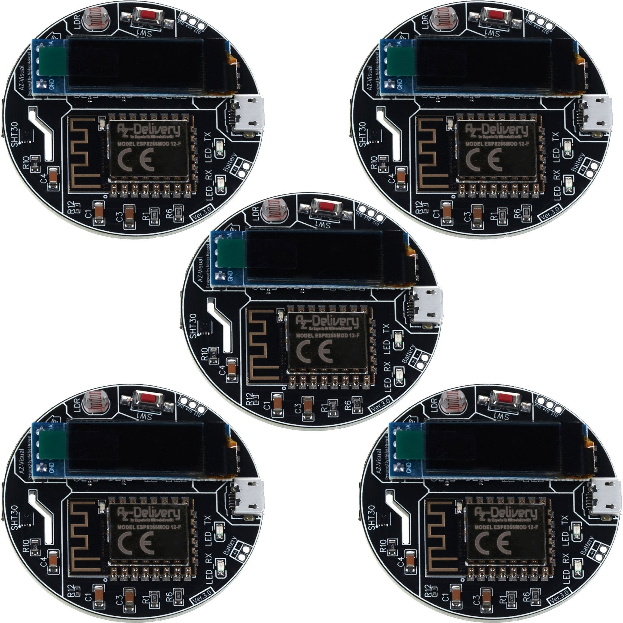 az-delivery-az-visual-esp8266-12f-entwicklungsboard-mit-sht30-ldr-und-0-91-oled- image 3