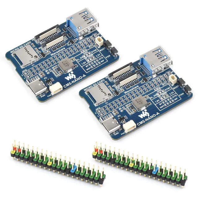 waveshare-nano-basisplatine-a-f-r-raspberry-pi-compute-module-5-2er-set-mit-peri image 1