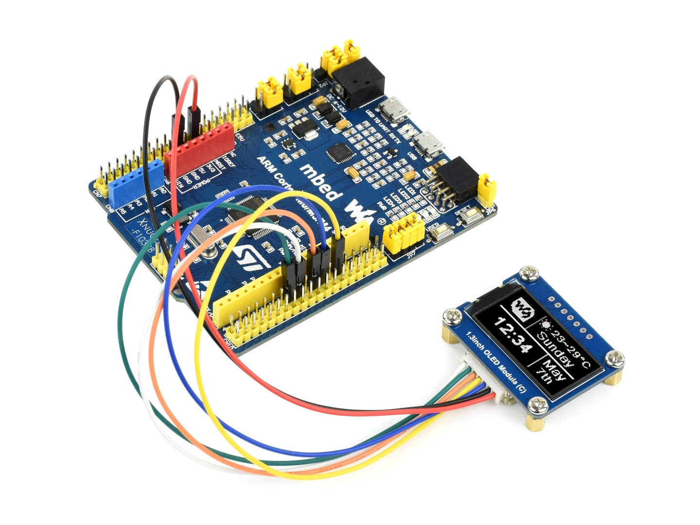 waveshare-1-3-zoll-oled-modul-64x128-schwarz-wei-mit-spi-i2c image 3