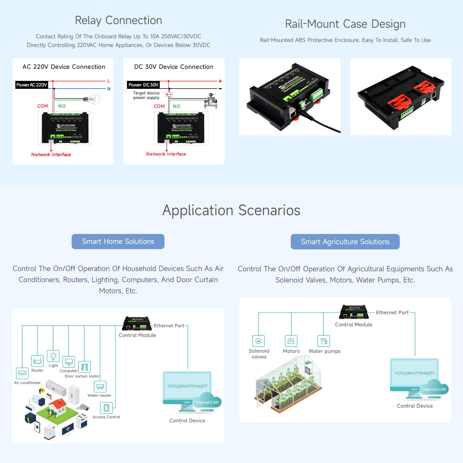 waveshare-8-kanal-ethernet-relais-modul-modbus-poe-hutschiene-10a image 6