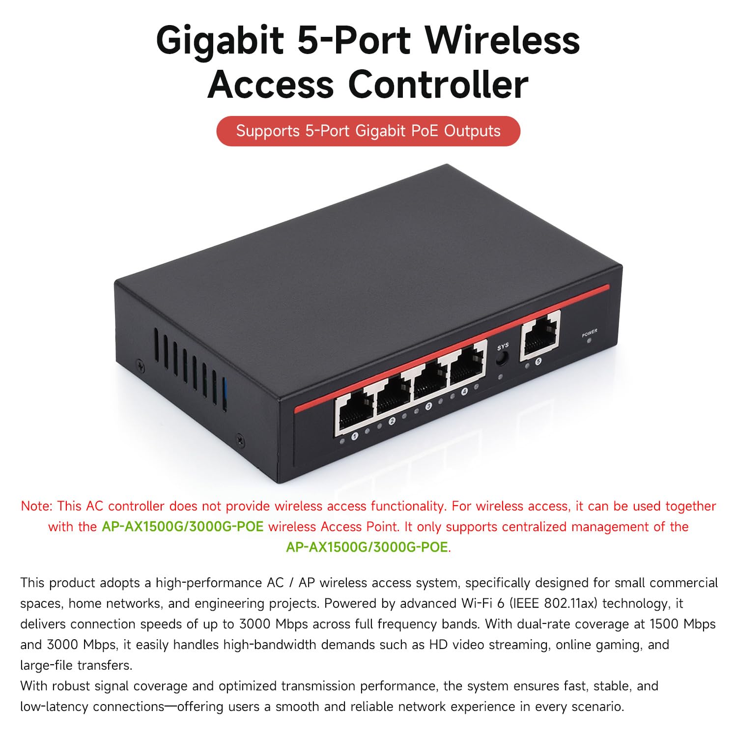 waveshare-ac-poe-gigabit-router-5x-gigabit-wifi-6-bis-3000-mbit-s-mit-poe-out image 3