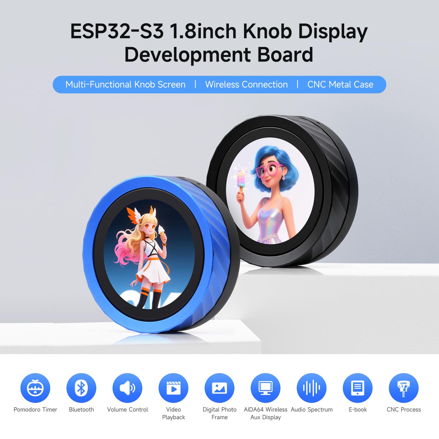 waveshare-esp32-s3-1-8-zoll-knob-display-entwicklungsboard-touch-360x360-wi-fi-b-2 image 3