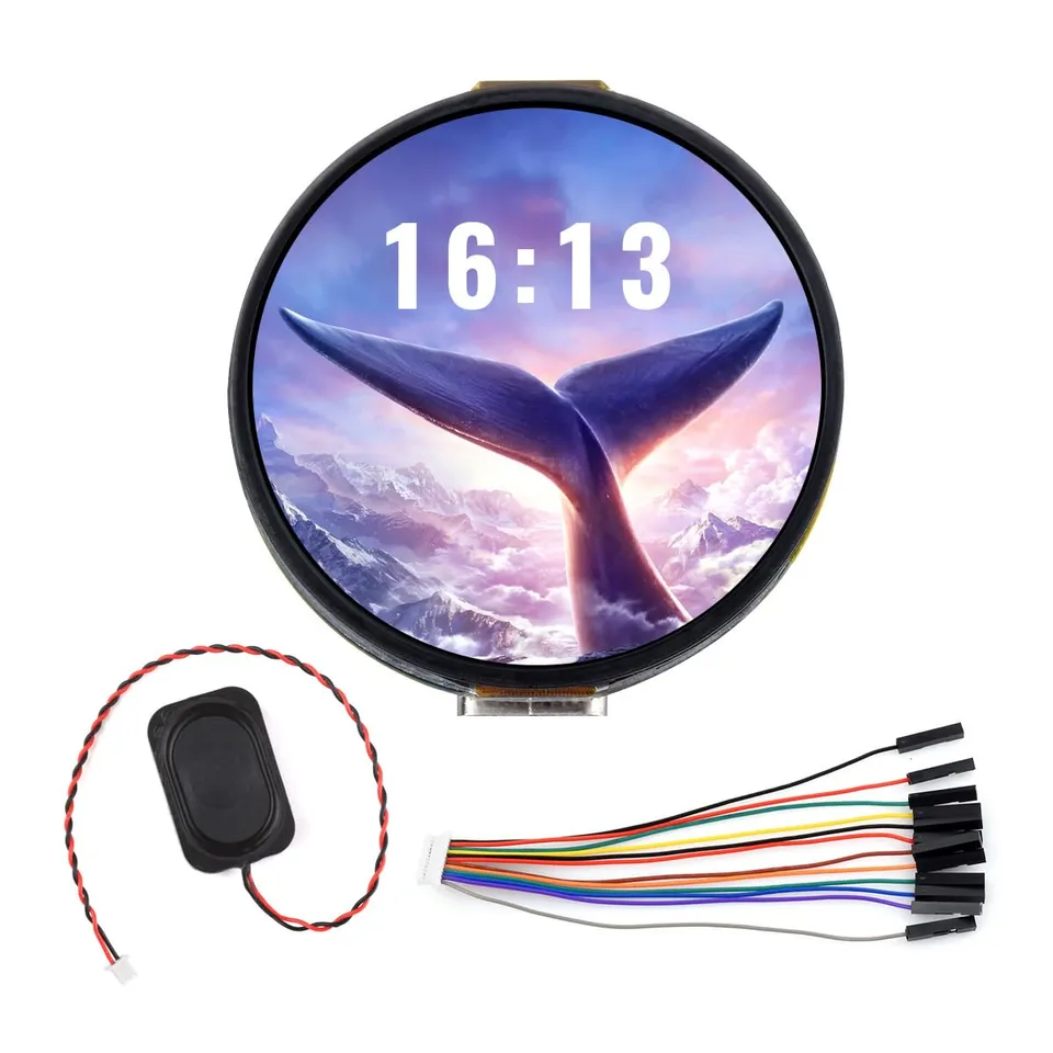 waveshare-esp32-s3-1-32-zoll-amoled-round-touch-board-466x466-wifi-bt-audio image 1