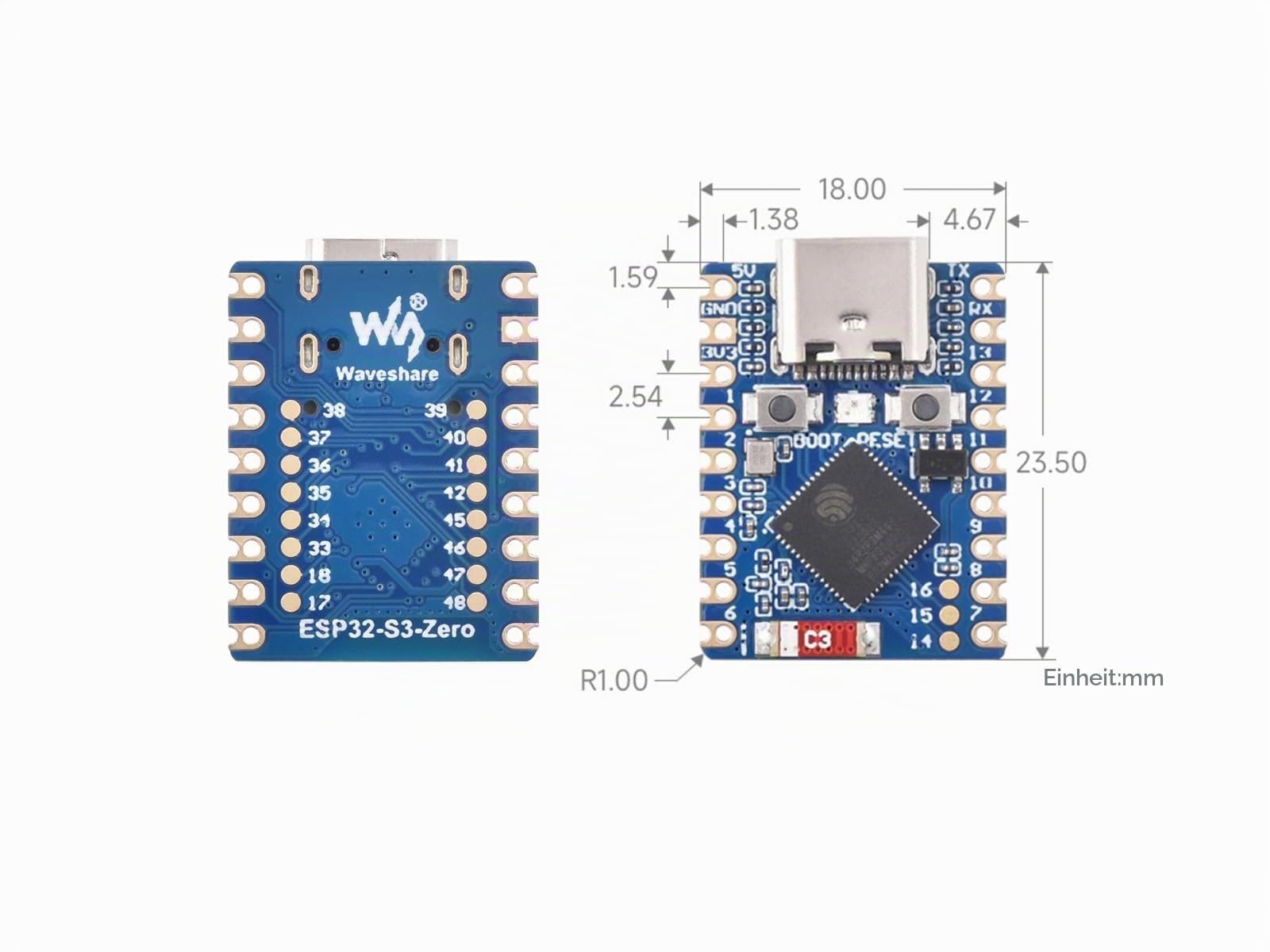 waveshare-esp32-s3-mini-entwicklungsboard-mit-header-wi-fi-bluetooth-5 image 6