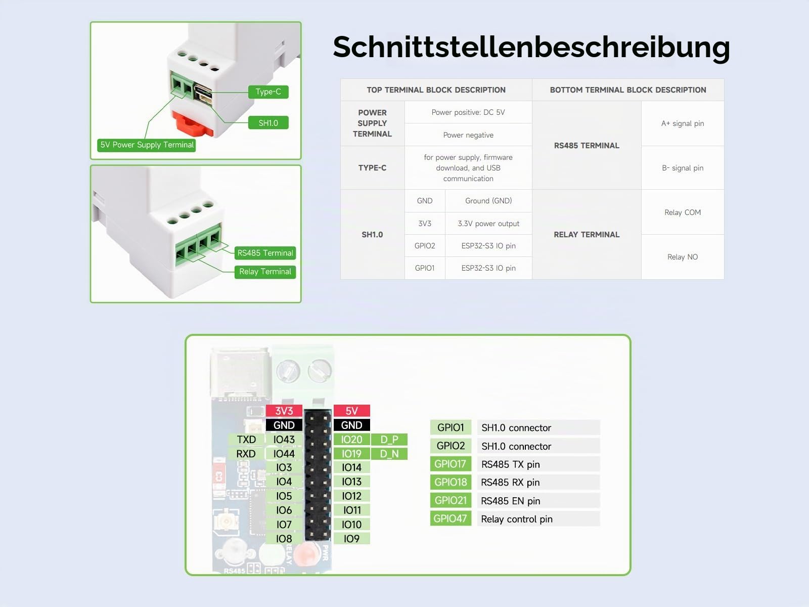 waveshare-1-kanal-esp32-s3-wifi-relais-modul-industriell-mit-rs485-und-10a-relai image 6