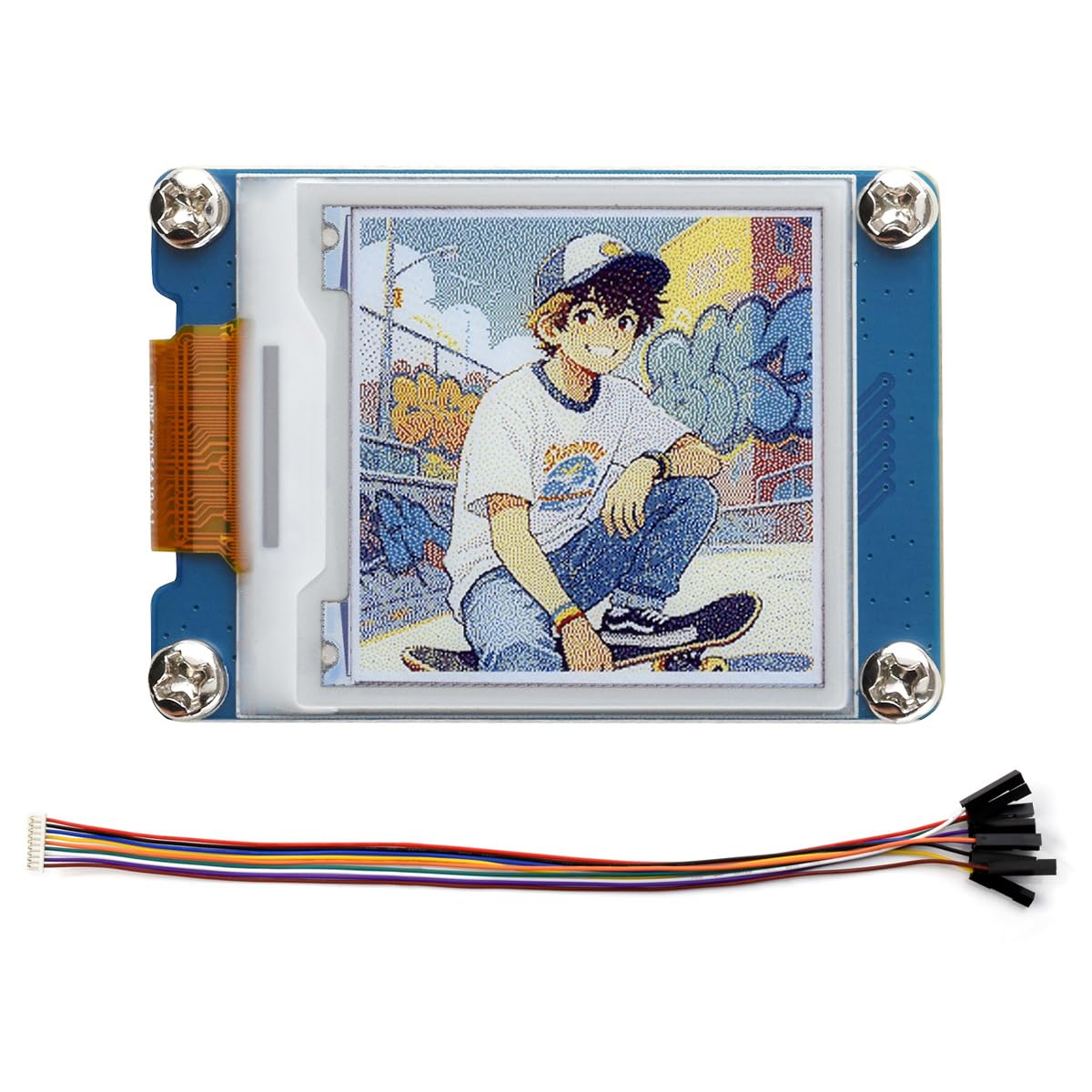 waveshare-1-54-zoll-e-paper-display-e-ink-spectra-6-e6-mit-treiberboard image 1