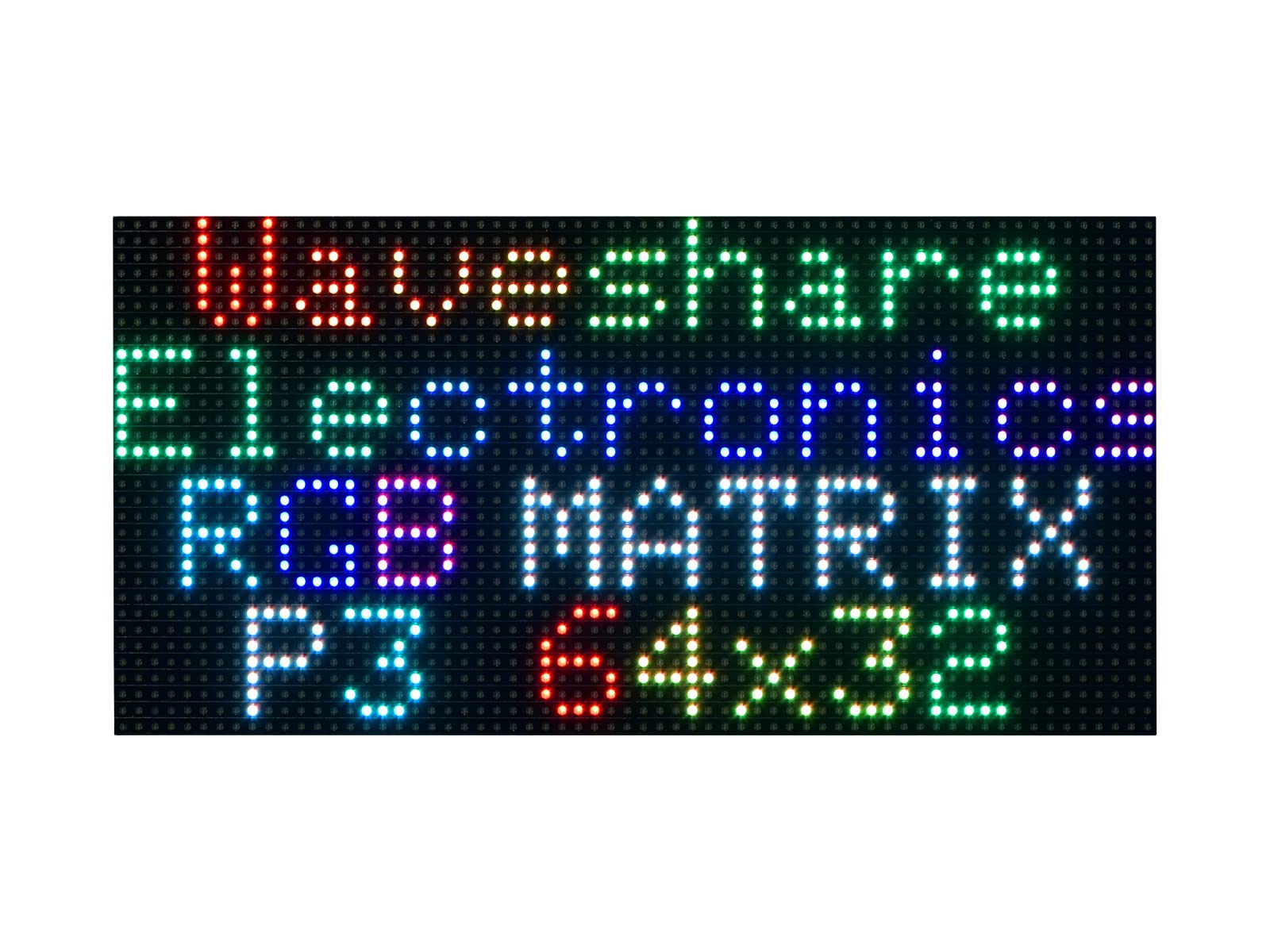 waveshare-rgb-vollfarb-multi-funktions-digitaluhr-f-r-raspberry-pi-pico-64-32-rg image 1
