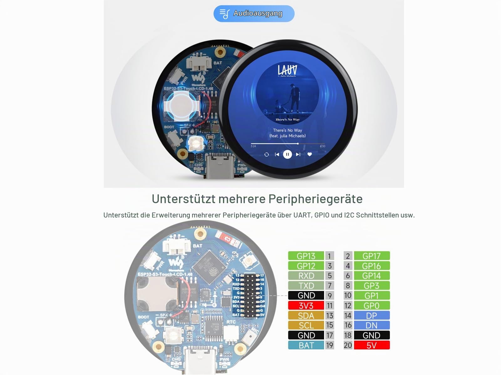 waveshare-esp32-s3-1-46-zoll-rundes-kapazitives-lcd-entwicklungsboard-412x412-ip image 5