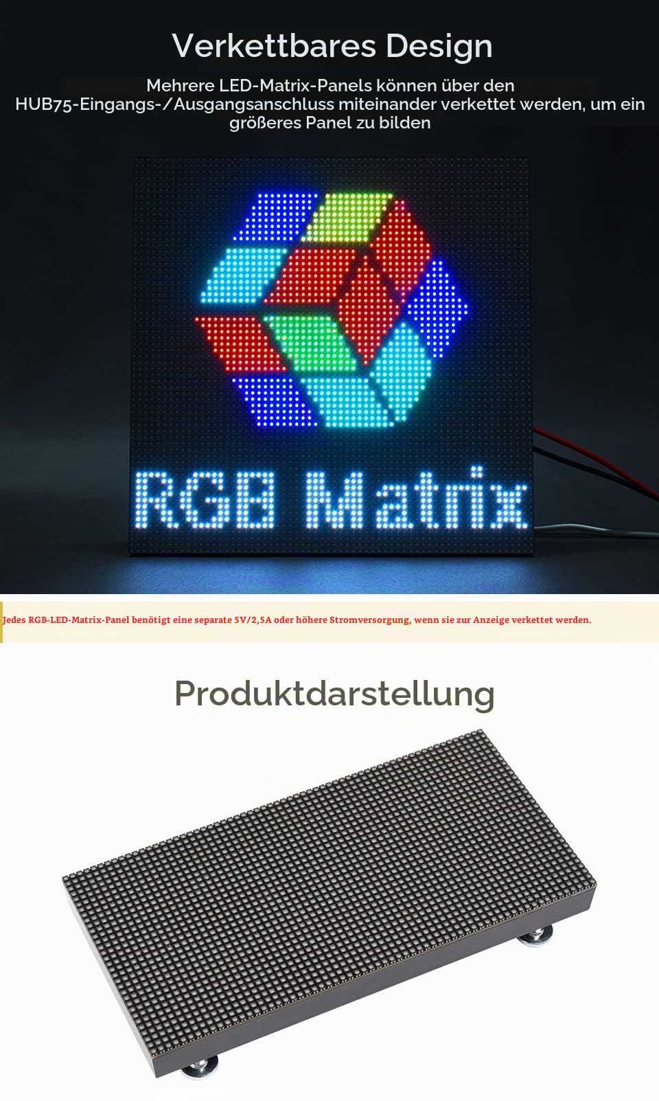 waveshare-rgb-vollfarb-led-matrix-panel-2-5-mm-pitch-64-32-pixel-einstellbare-he image 6