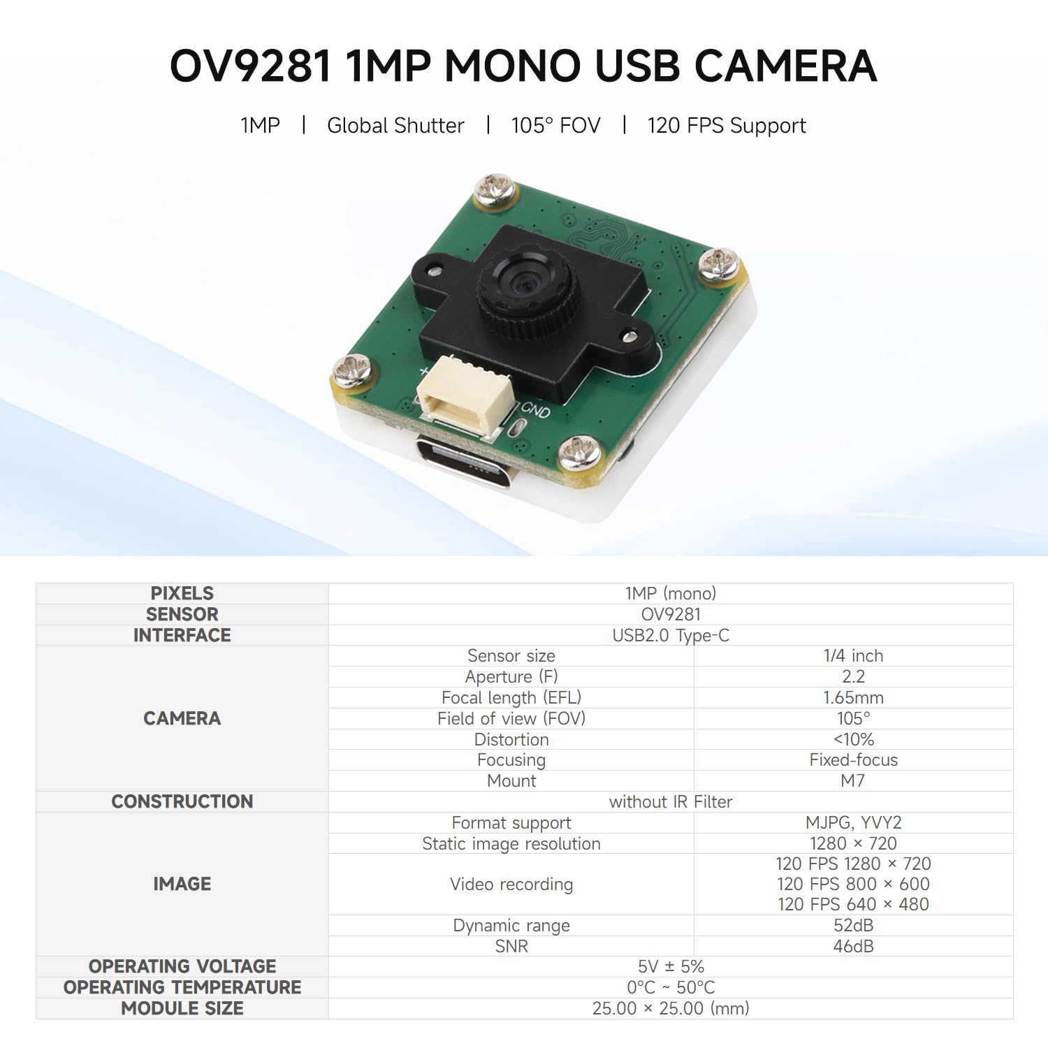 waveshare-ov9281-1mp-mono-usb-kamera-a-120fps-global-shutter image 3