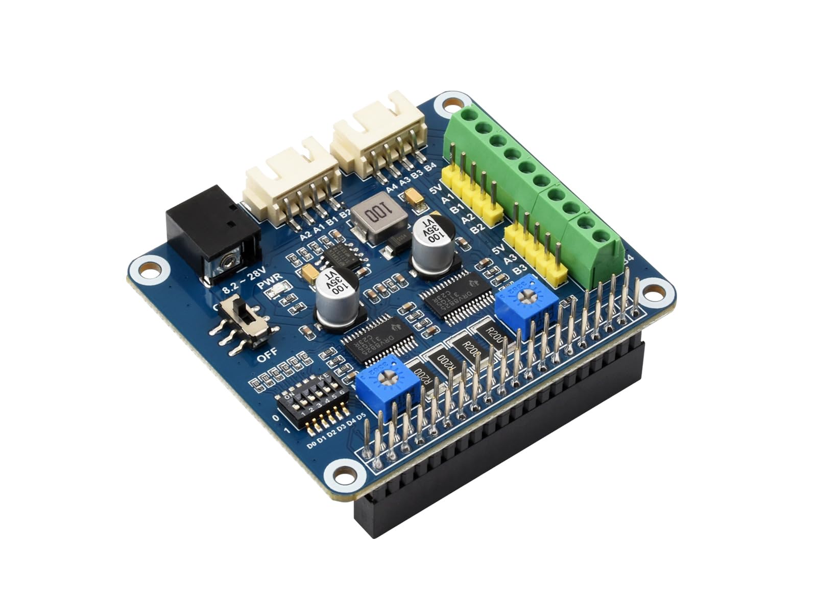 waveshare-stepper-motor-hat-f-r-raspberry-pi-2x-schrittmotor-bis-1-32-microstepp image 1