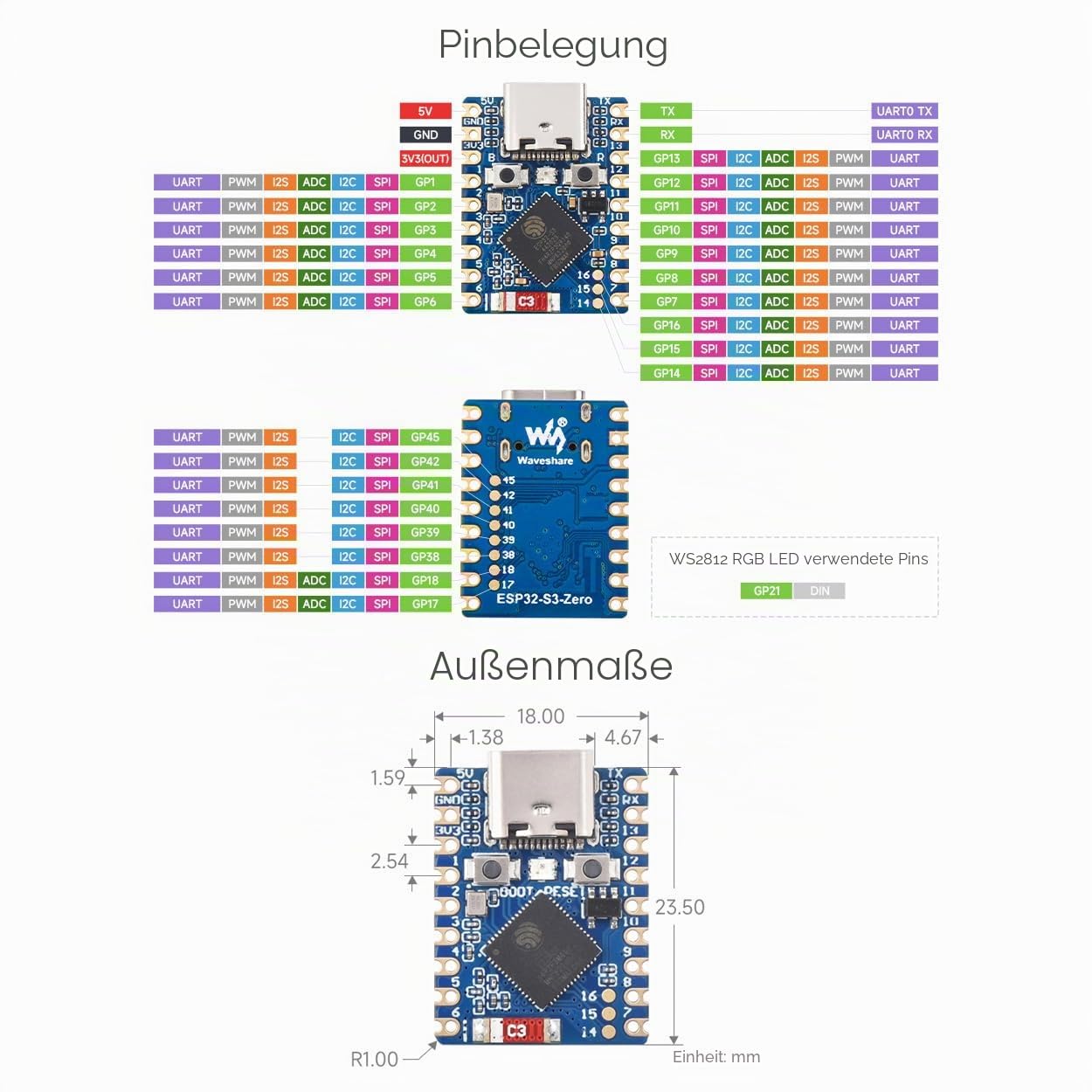 waveshare-esp32-s3-mini-entwicklungsboard-3er-set-wifi-bluetooth-5 image 7