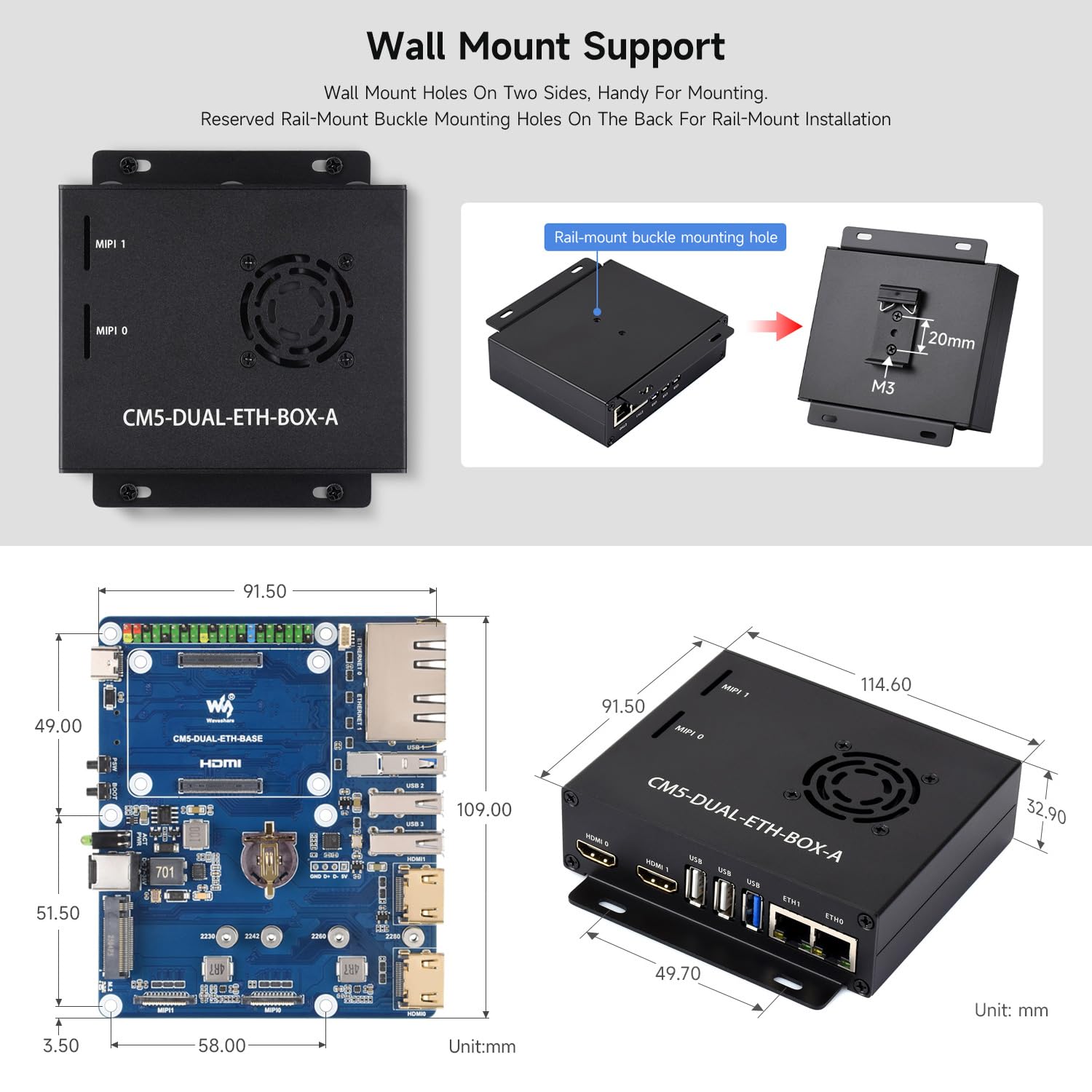 waveshare-dual-ethernet-base-board-mit-metallgeh-use-f-r-raspberry-pi-cm5-gigabi image 7