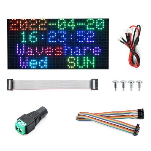waveshare-rgb-full-color-led-matrix-panel-4-mm-pitch-64-32-pixel-2048-rgb-leds-f image 8