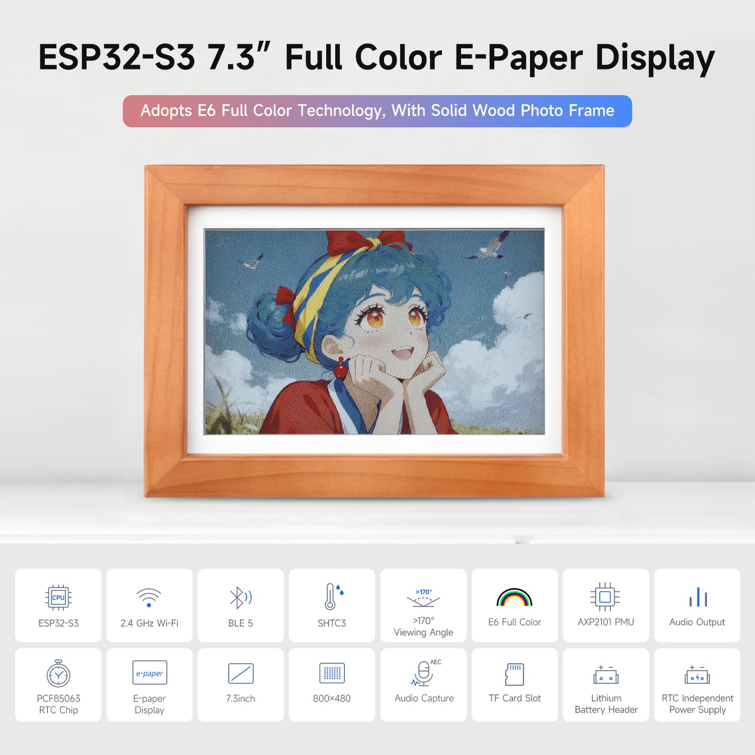 waveshare-esp32-s3-photopainter-7-3-zoll-e6-vollfarb-e-paper-display-mit-massivh image 3