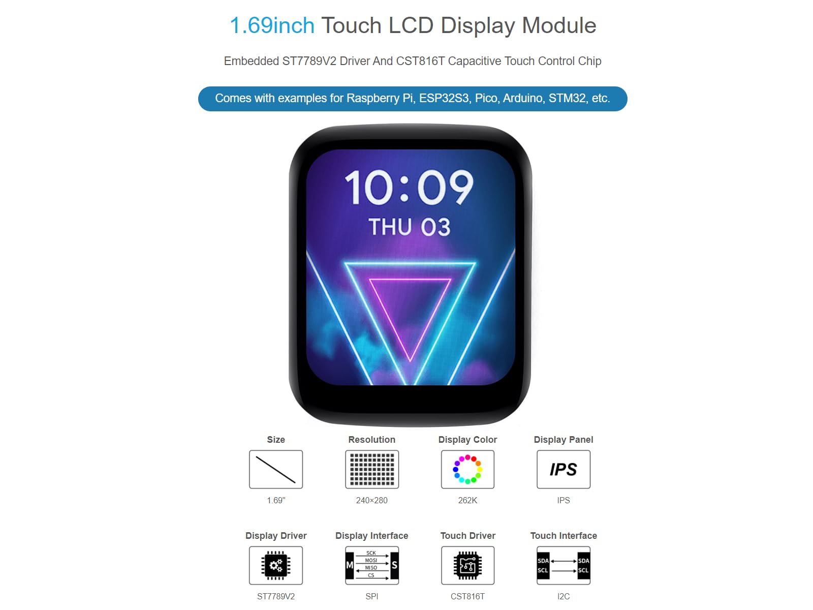 waveshare-1-69-zoll-rundes-touch-lcd-displaymodul-240x280-ips-st7789v2-spi-i2c-f image 3