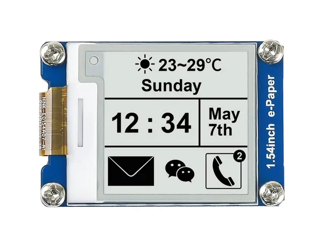 waveshare-1-54-zoll-e-paper-display-200x200-spi-e-ink-modul-f-r-raspberry-pi image 1