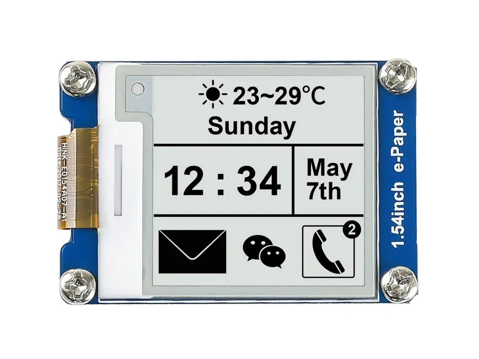 waveshare-1-54-zoll-e-paper-display-200x200-spi-e-ink-modul-f-r-raspberry-pi image 1