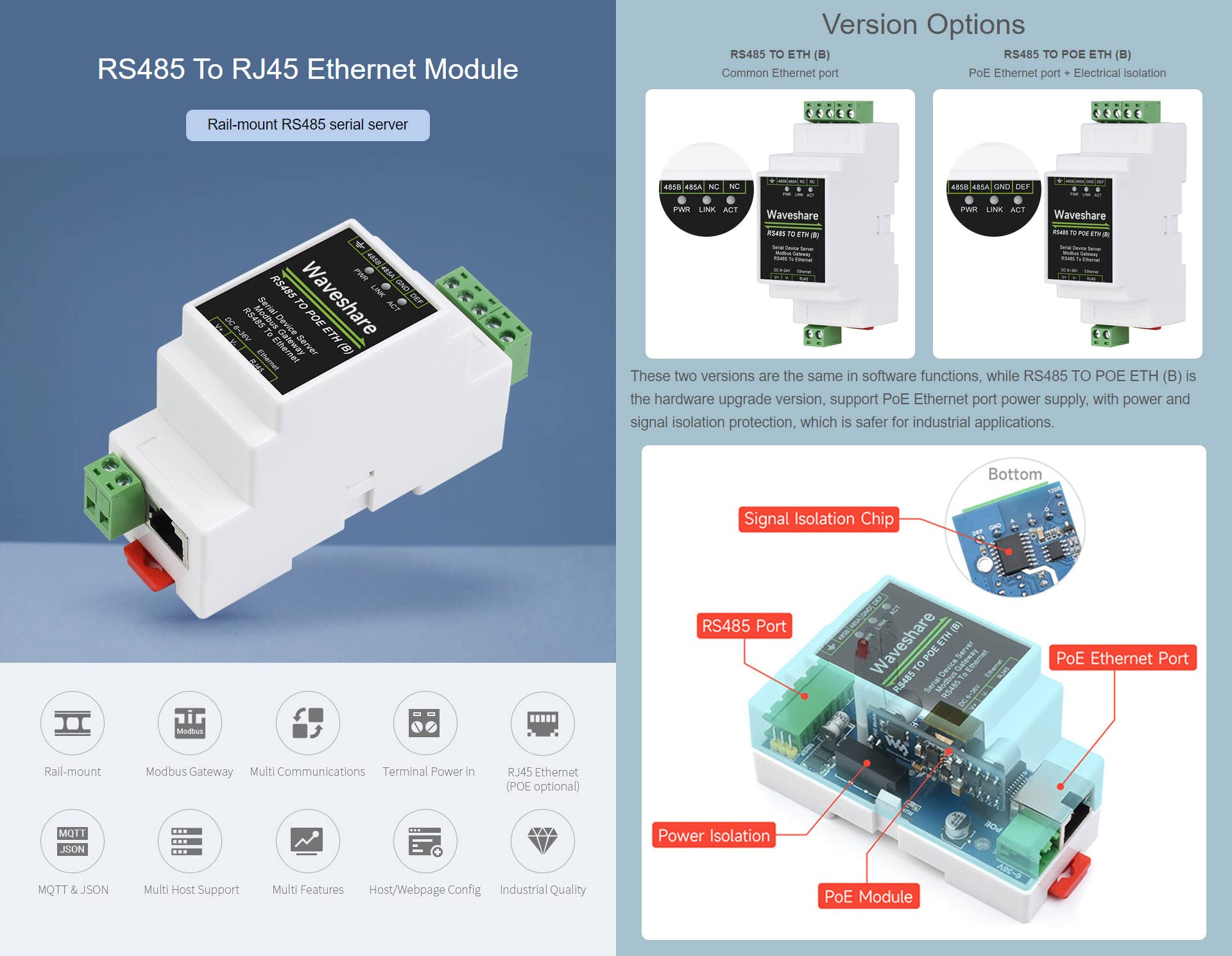 waveshare-rs485-zu-rj45-ethernet-serial-server-modbus-gateway-mit-poe image 3