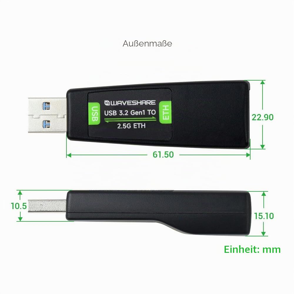 waveshare-usb-auf-2-5g-ethernet-konverter-rtl8156b-treiberfrei-kompatibel-mit-ra image 7
