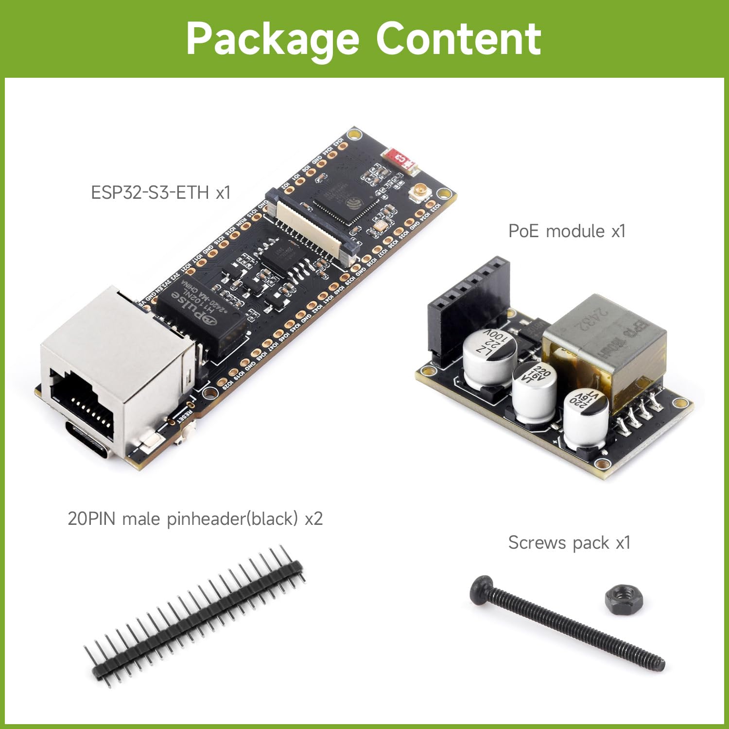 waveshare-esp32-s3-eth-entwicklungsboard-mit-poe-modul-rj45-wi-fi-bt image 2