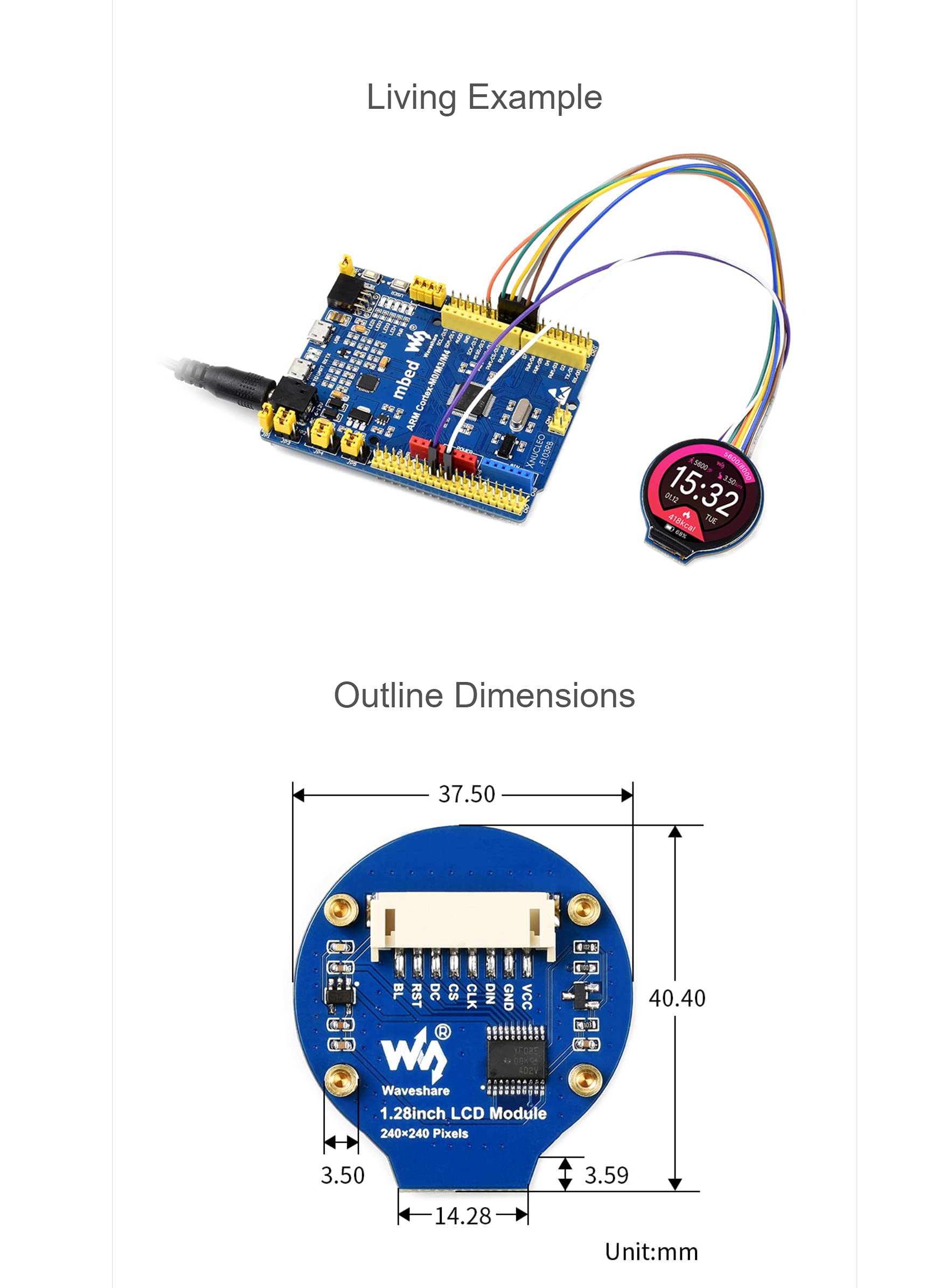 waveshare-1-28-zoll-rundes-lcd-display-240x240-ips-mit-spi-und-gc9a01-f-r-raspbe image 7