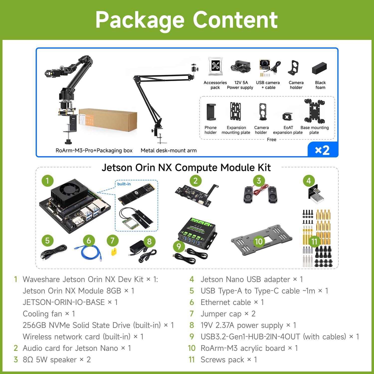waveshare-roarm-m3-s-roboterarm-kit-5x-st3235-servos-jetson-orin-nx-8gb image 2