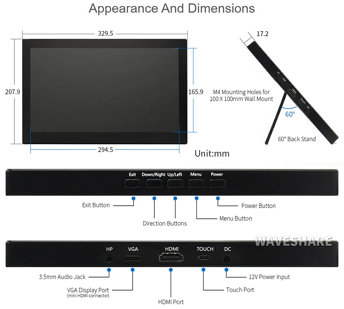 waveshare-13-3-zoll-ips-touchscreen-1920x1080-hdmi-lcd-v2-mit-geh-rtetem-glas image 7