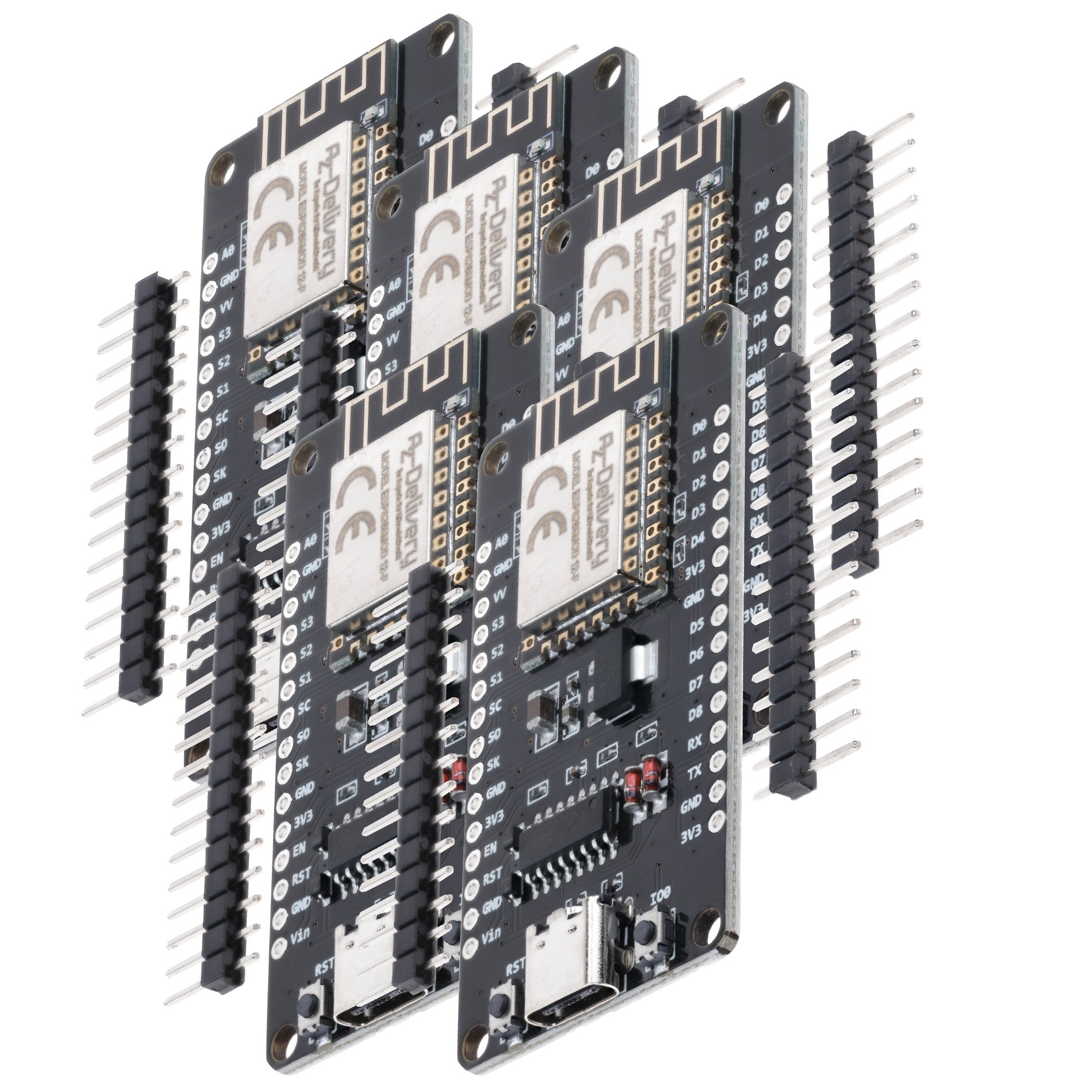 az-delivery-nodemcu-lolin-v3-esp8266-esp-12f-wifi-board-usb-c-ch340 image 2