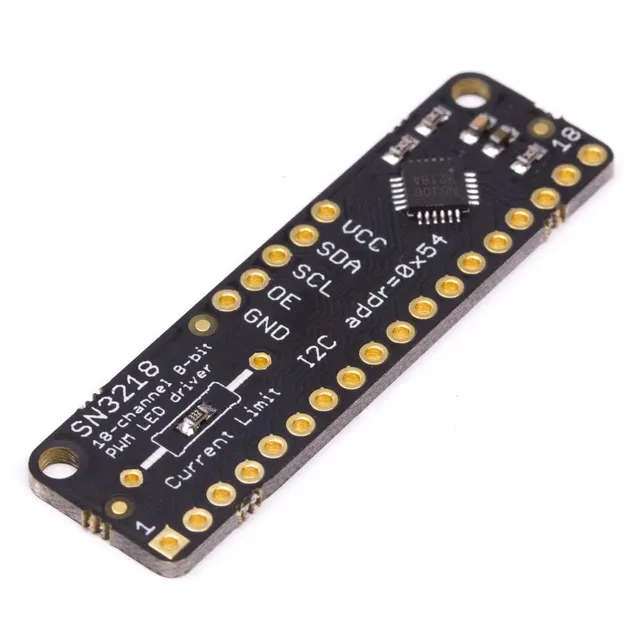 pimoroni-18-channel-8-bit-pwm-led-driver-mit-i2c-sn3218a-breakout image 1