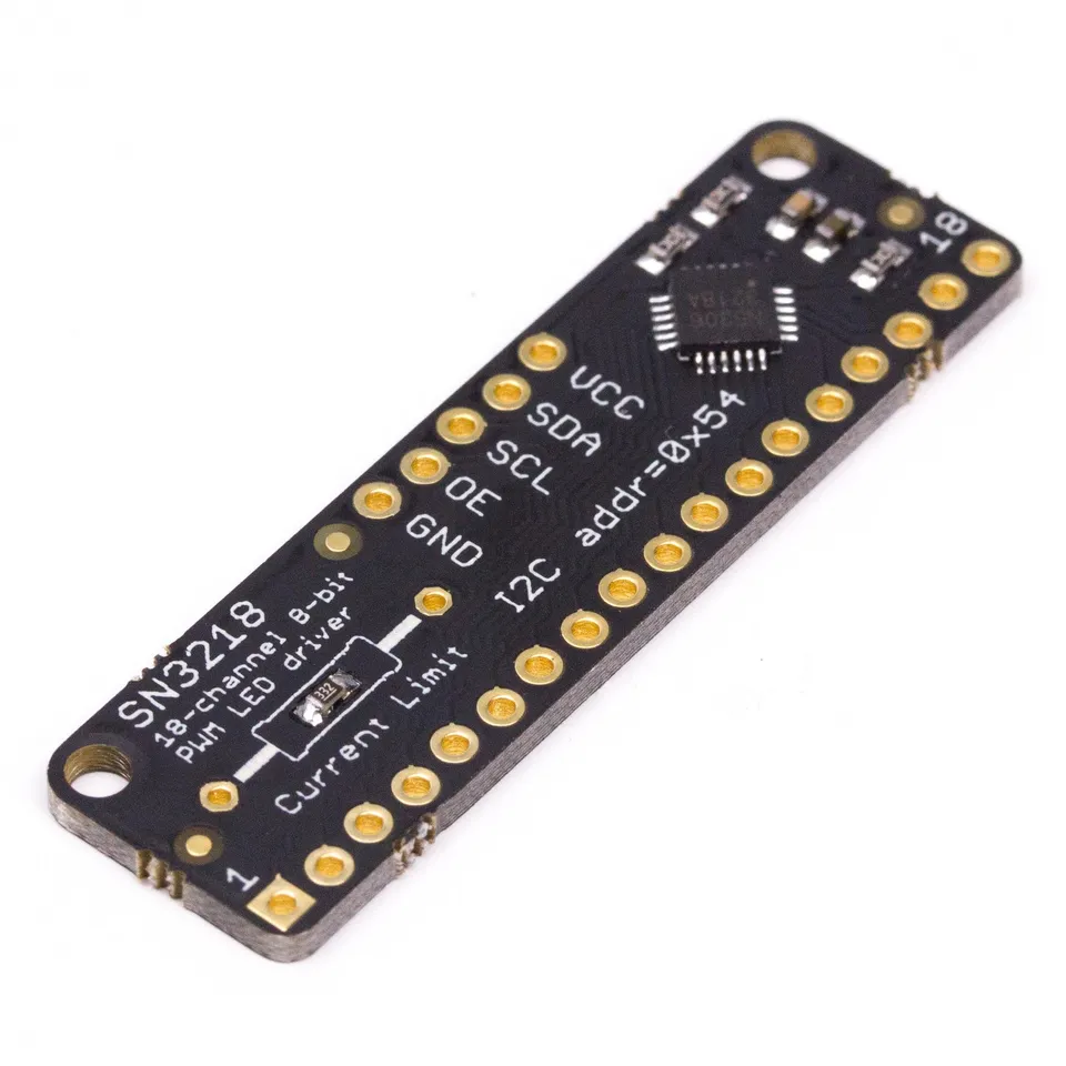 pimoroni-18-channel-8-bit-pwm-led-driver-mit-i2c-sn3218a-breakout image 1